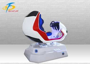 VR Racing Simulator Merah / Putih Satu Kursi / Perangkat Game Virtual Untuk Pusat Perbelanjaan