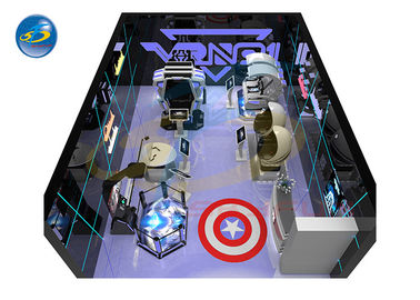 Bisnis Kecil Virtual Reality Theme Park 9D VR Simulator Ruang Arcade Game Center
