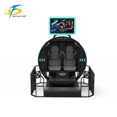 SKYFUN 360° Full-Rotation VR Motion Simulator Ride. Kursi Virtual Reality Immersive dengan Platform Dinamis, Konten Game AR/VR, Headset 4K, Motion Tracking, Feedback Haptik, dan Dukungan Multiplayer