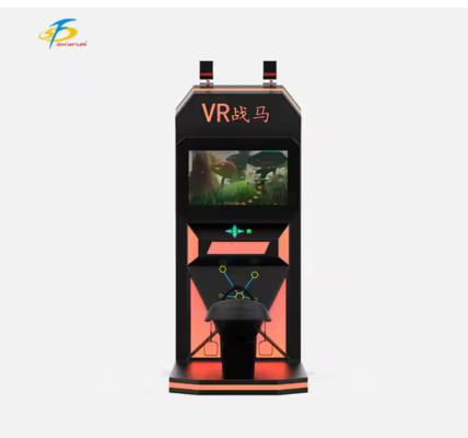 Simulator Kuda VR – Kursi Gerak Ayun Realistis, Headset VR Nirkabel HTC Vive, Monitor 32 inci