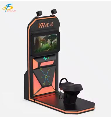 Simulator Kuda VR – Kursi Gerak Ayun Realistis, Headset VR Nirkabel HTC Vive, Monitor 32 inci
