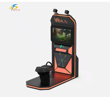 Simulator Kuda VR – Kursi Gerak Ayun Realistis, Headset VR Nirkabel HTC Vive, Monitor 32 inci