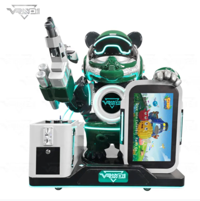 VR Panda Soldier ️ Mesin Penembakan VR Interaktif Mutakhir dengan 7 Game, Dispenser Mainan, Dukungan Multi Pembayaran & Desain Panda yang Dapat Dikustomisasi untuk Arcade