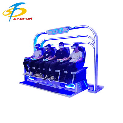 Kursi Bioskop VR 4-Duduk 9D – Simulator VR Multi-Orang dengan 100+ Film, 15 Game Interaktif, Kacamata VR Deepoon
