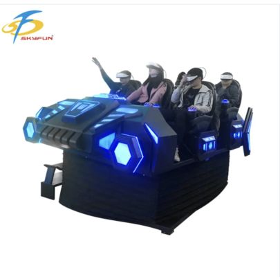 Kursi bioskop 6 kursi 9D VR Simulator VR Multi-Person dengan 100+ Film, 15 Game Interaktif, Kacamata VR Deepoon