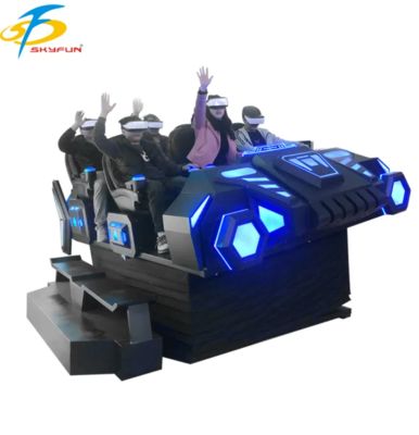Kursi bioskop 6 kursi 9D VR Simulator VR Multi-Person dengan 100+ Film, 15 Game Interaktif, Kacamata VR Deepoon