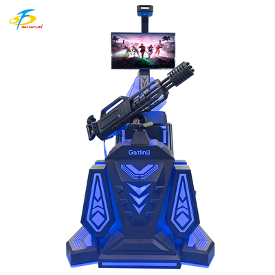 9D VR Gatling Shooting Simulator   HTC Vive VR Gun Game dengan Layar LCD 42-Inch, 5 Game Menarik