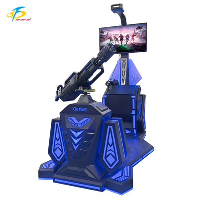9D VR Gatling Shooting Simulator   HTC Vive VR Gun Game dengan Layar LCD 42-Inch, 5 Game Menarik