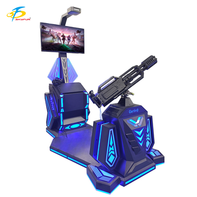 9D VR Gatling Shooting Simulator   HTC Vive VR Gun Game dengan Layar LCD 42-Inch, 5 Game Menarik