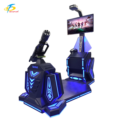 9D VR Gatling Shooting Simulator   HTC Vive VR Gun Game dengan Layar LCD 42-Inch, 5 Game Menarik