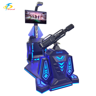 9D VR Gatling Shooting Simulator   HTC Vive VR Gun Game dengan Layar LCD 42-Inch, 5 Game Menarik