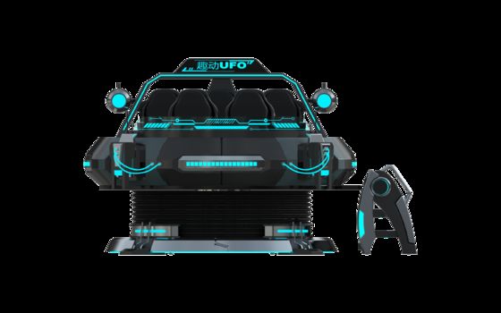 Disesuaikan FUN UFO 5 Seat VR Cinema Simulator∙ Multiplayer 9D VR Motion Ride dengan DPVR Glasses, 32-Inch Monitor, Always Wire Loop yang andal & Sistem Gerak Besar ∙ SKYFUN
