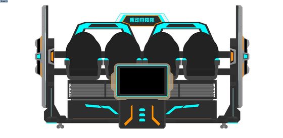 Simulator Bioskop VR 4 Kursi FUN | Wahana Gerak VR 9D Multi-Pemain dengan Layar Depan Besar, Desain Penyambungan, Kacamata DPVR & Efek Khusus Dinamis – Produsen SKYFUN