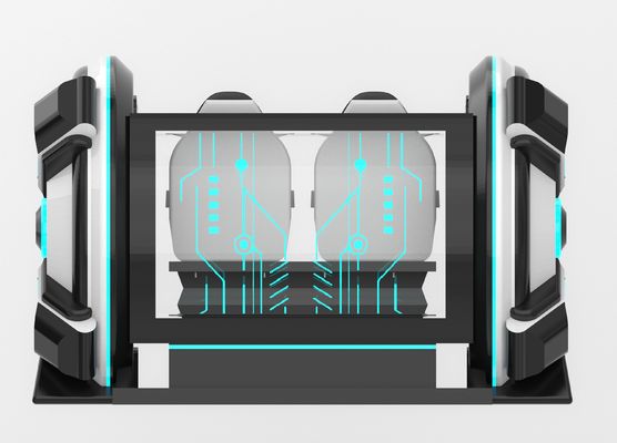 Simulator Bioskop VR 2 Kursi Mesin Waktu yang Menyenangkan | Gerakan Engkol, Desain Fiberglass, Dua Tempat Duduk untuk Orang Tua-Anak atau Pasangan, 56 Game, DPVR E3-S & Monitor Sentuh 44 Inci – Produsen SKYFUN