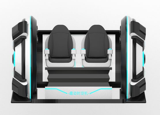 Simulator Bioskop VR 2 Kursi Mesin Waktu yang Menyenangkan | Gerakan Engkol, Desain Fiberglass, Dua Tempat Duduk untuk Orang Tua-Anak atau Pasangan, 56 Game, DPVR E3-S & Monitor Sentuh 44 Inci – Produsen SKYFUN