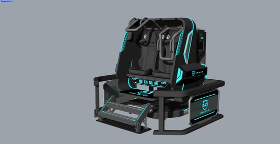 Simulator VR Bintang Berputar Seru 2 Kursi | Rotasi Tak Terbatas 360°, Desain Kompak, 20 Game dengan Efek Khusus, Kacamata DPVR E3S & Monitor 32 Inci – Produsen SKYFUN