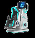 Fun Rotating Star 1 Seat 360° VR Simulator. Rotasi tak terbatas, Desain kompak, 20 game dengan efek khusus, DPVR E3S Kacamata & 32 Inci Monitor