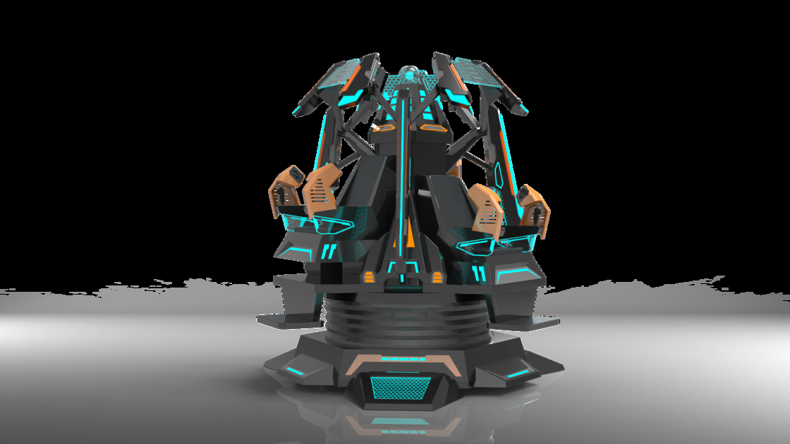 Simulator Bioskop VR 3 Kursi Fun Star Tower | Desain Gerak 9-DOF Eksklusif, Tampilan 360°, Efek Khusus Multi, Kacamata DPVR & Wahana Imersif 3 Pemain – Produsen SKYFUN