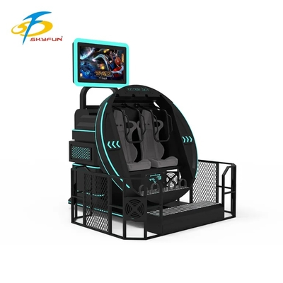 SKYFUN 360° Full-Rotation VR Motion Simulator Ride. Kursi Virtual Reality Immersive dengan Platform Dinamis, Konten Game AR/VR, Headset 4K, Motion Tracking, Feedback Haptik, dan Dukungan Multiplayer