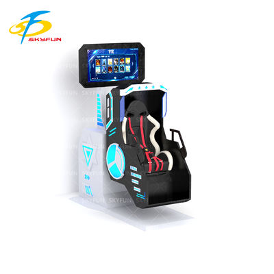 360 VR Simulator Single Player dengan 360-Degree Rotating Seat, Deepoon VR Headset, 42-Inch Display, 20 VR Movies & Interactive Games