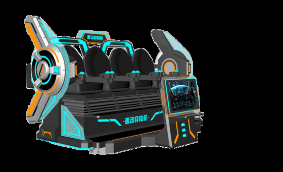 Simulator Bioskop VR 4 Kursi FUN | Wahana Gerak VR 9D Multi-Pemain dengan Layar Depan Besar, Desain Penyambungan, Kacamata DPVR & Efek Khusus Dinamis – Produsen SKYFUN
