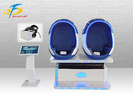 Mesin Bioskop Pod VR Double / Single Seat Dengan Pengendali L200 * W90 * H185cm